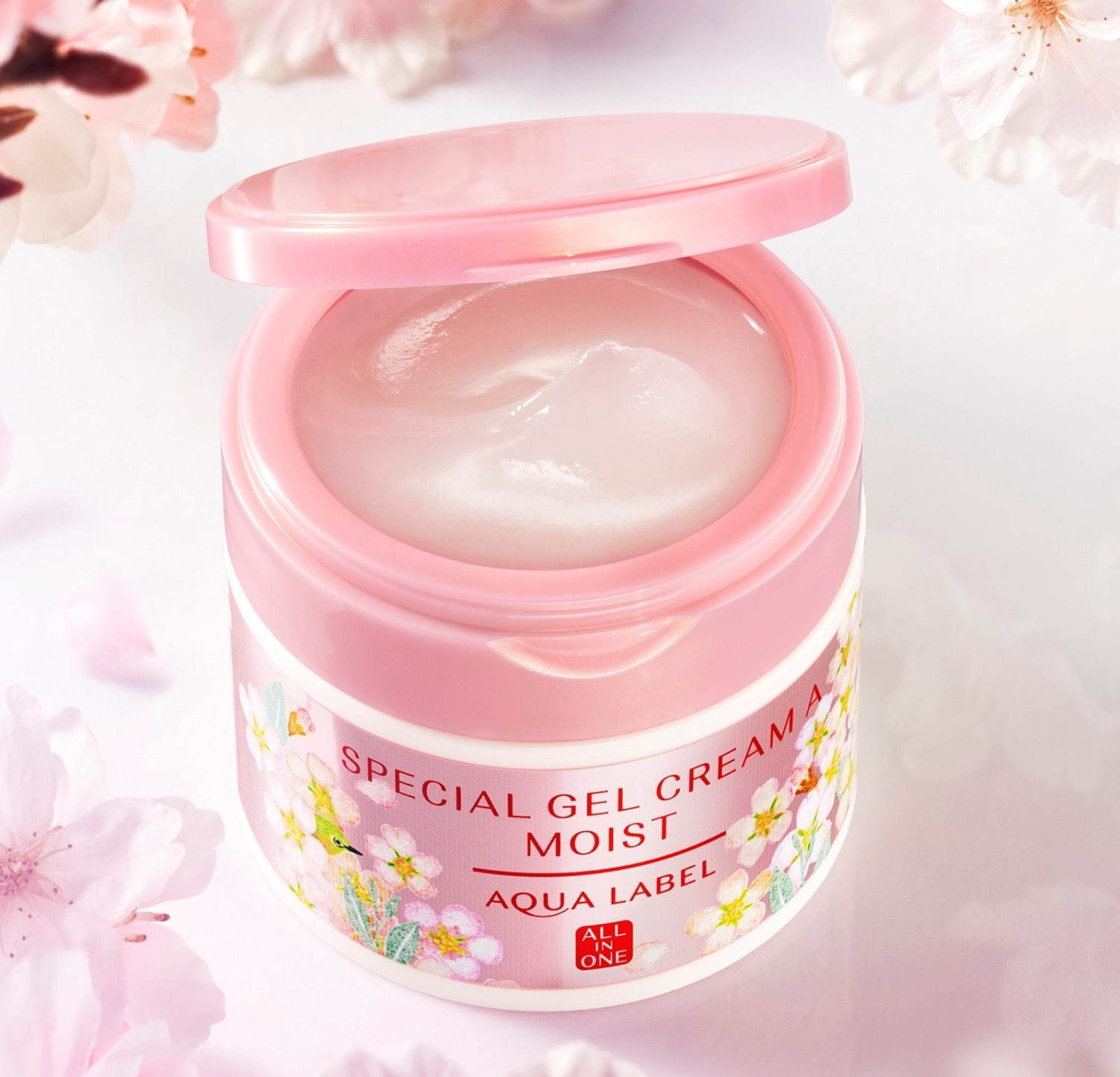 アクアレーベル“桜の香り”のオールインワンジェルクリーム春限定発売