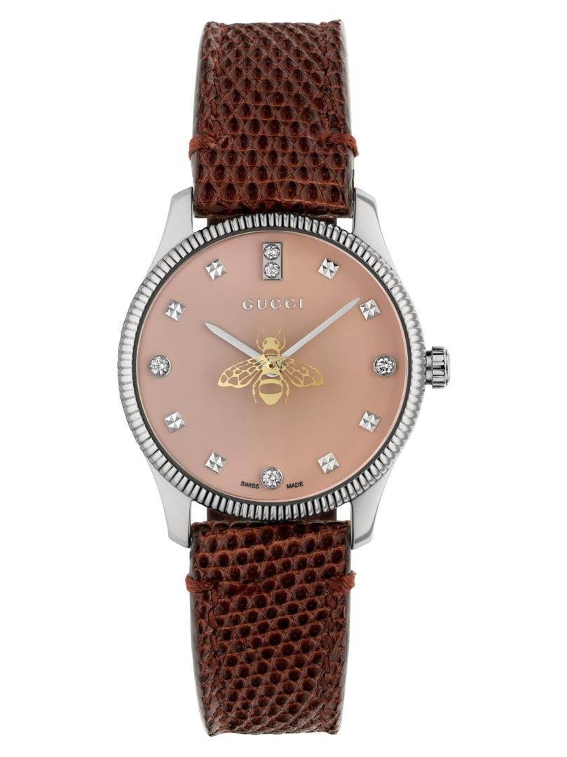 グッチの新作腕時計、“カタカナロゴ”の日本限定「グリップ」やビー