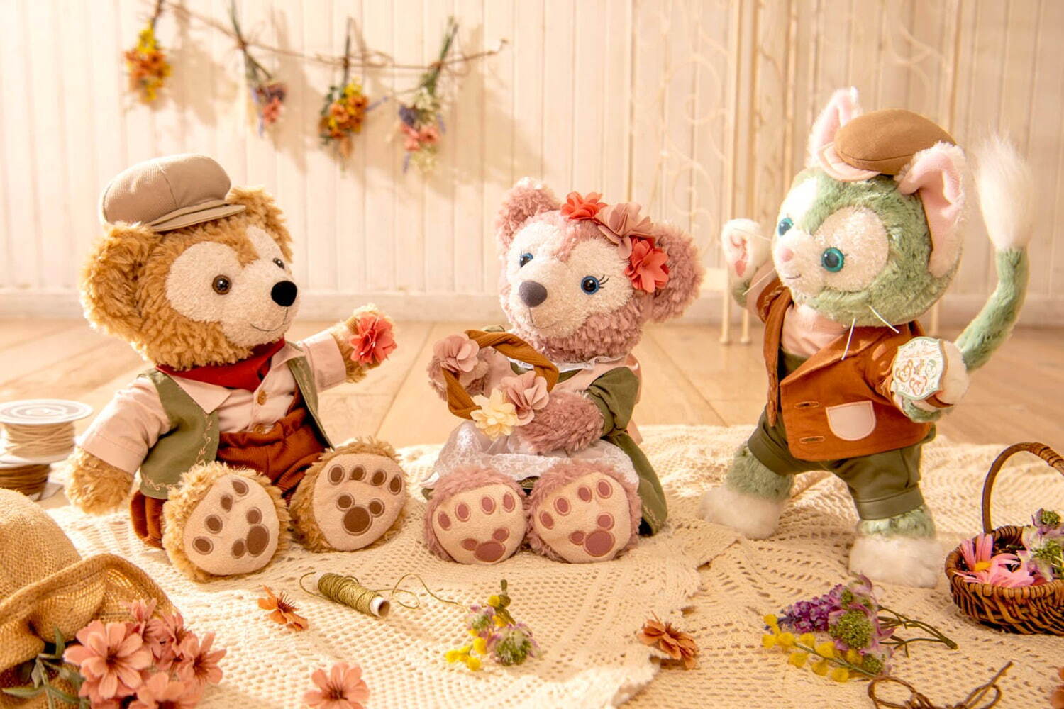 ダッフィーセット 文*豪様 ダッフィーアンドフレンズぬいぐるみ6体