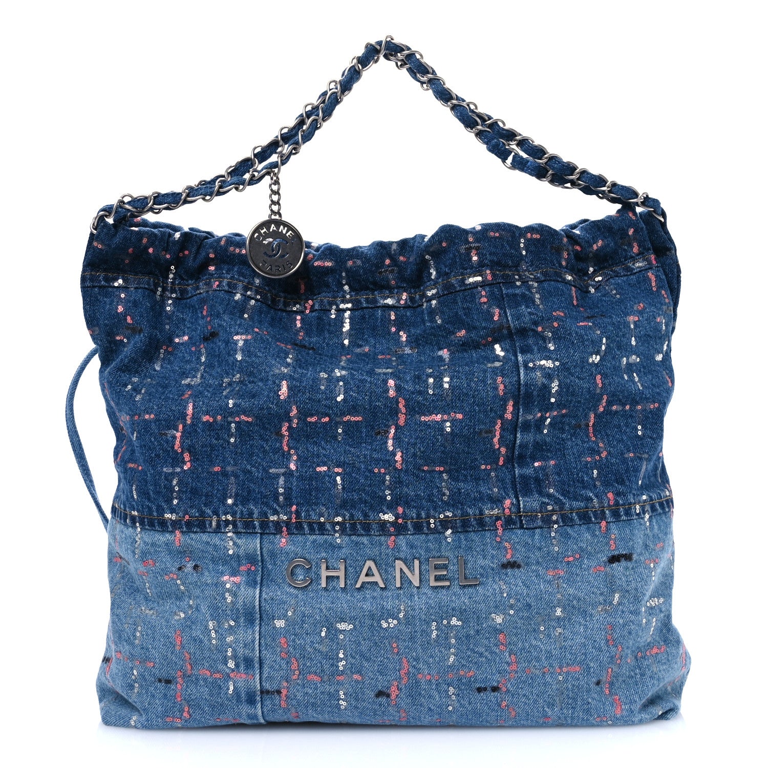 Chanel Denim Sequin Chanel 22 Blue 1572521 – FASHIONPHILE