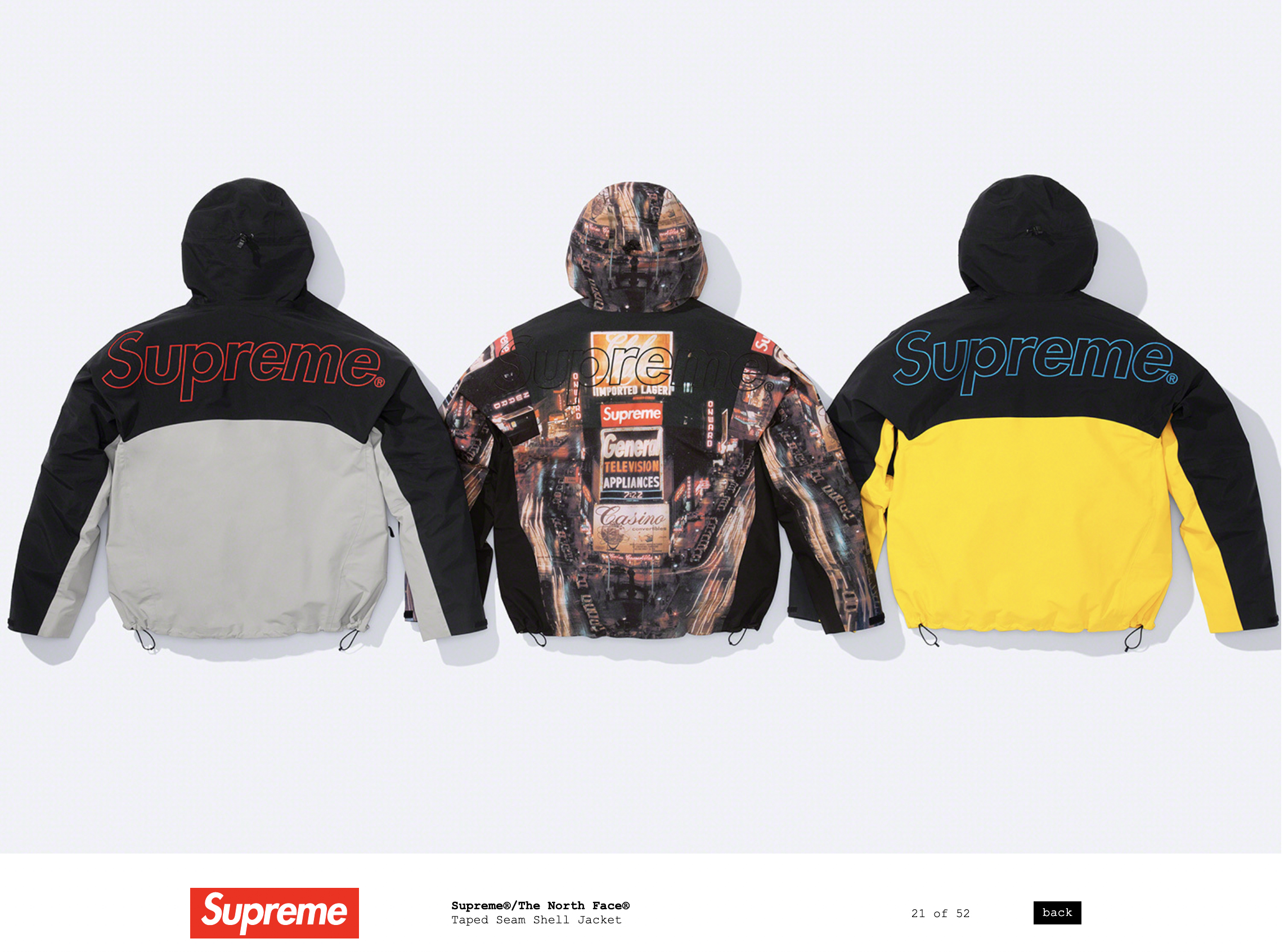 シュプリーム×ザ・ノース・フェイス新作が発売 Gショックを展開