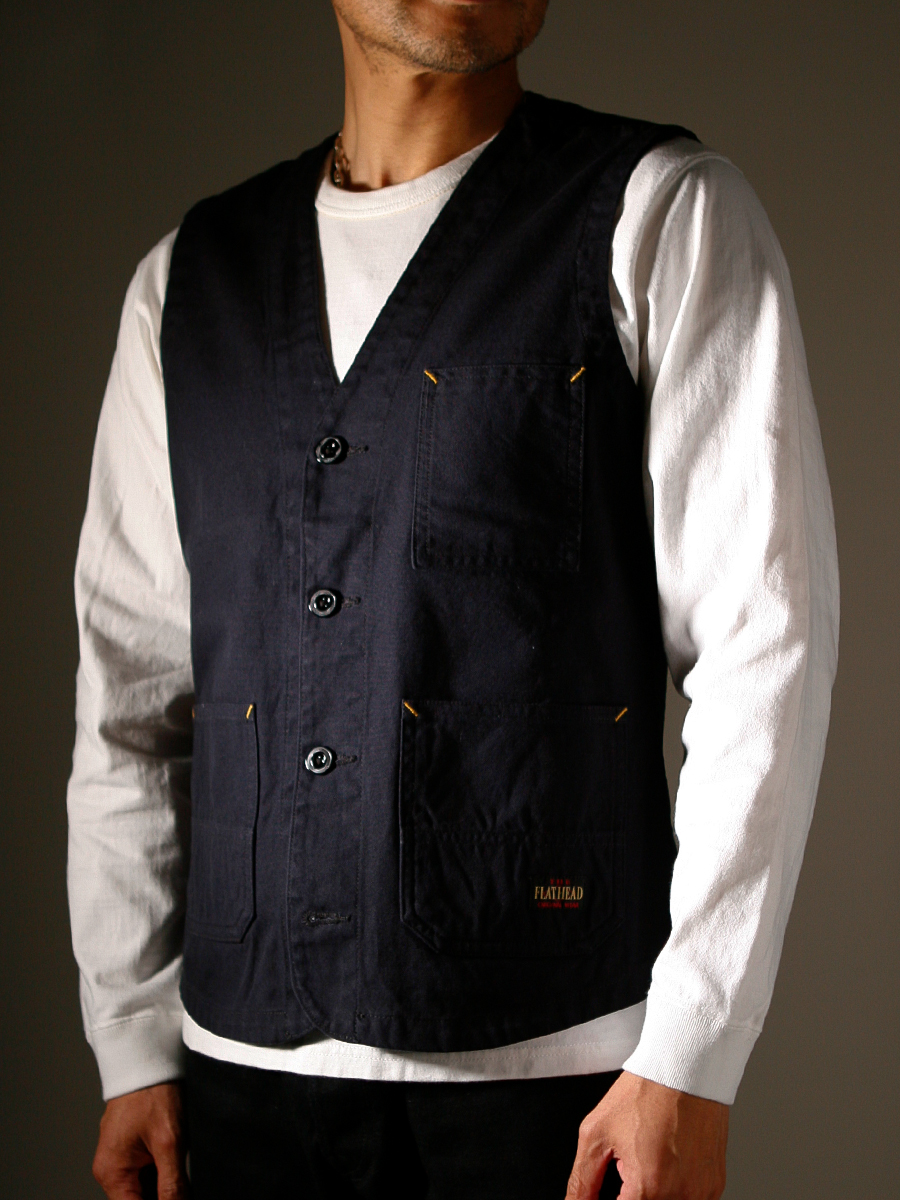 ダックワークベスト FN-OJ-CV002 | THE FLAT HEAD