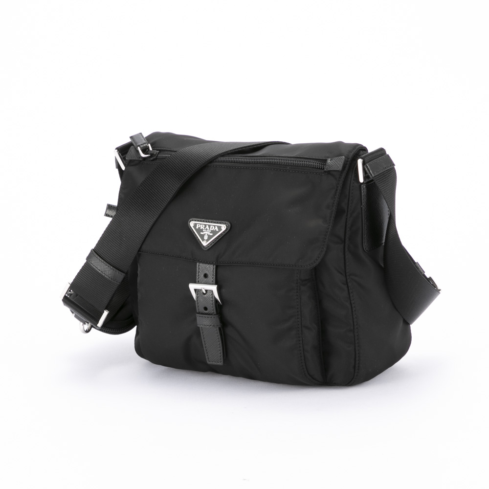 プラダ PRADA ショルダーバッグ ReNylon フラップベルトポシェット