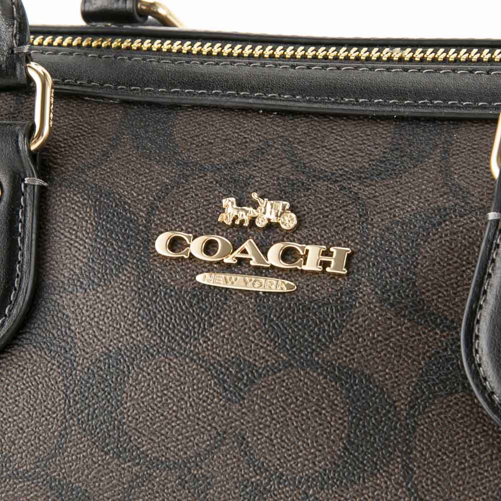 コーチ COACH ボストンバッグ PVC シグネチャー ローワン サッチェル