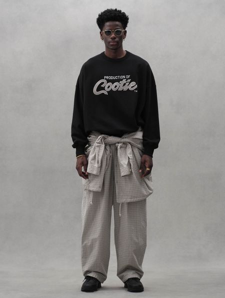 COOTIE PRODUCTIONS / Embroidery Sweat Crew (PRODUCTION OF COOTIE