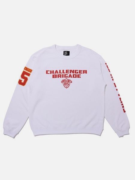 CHALLENGER / BRIGADE SWEAT -White-