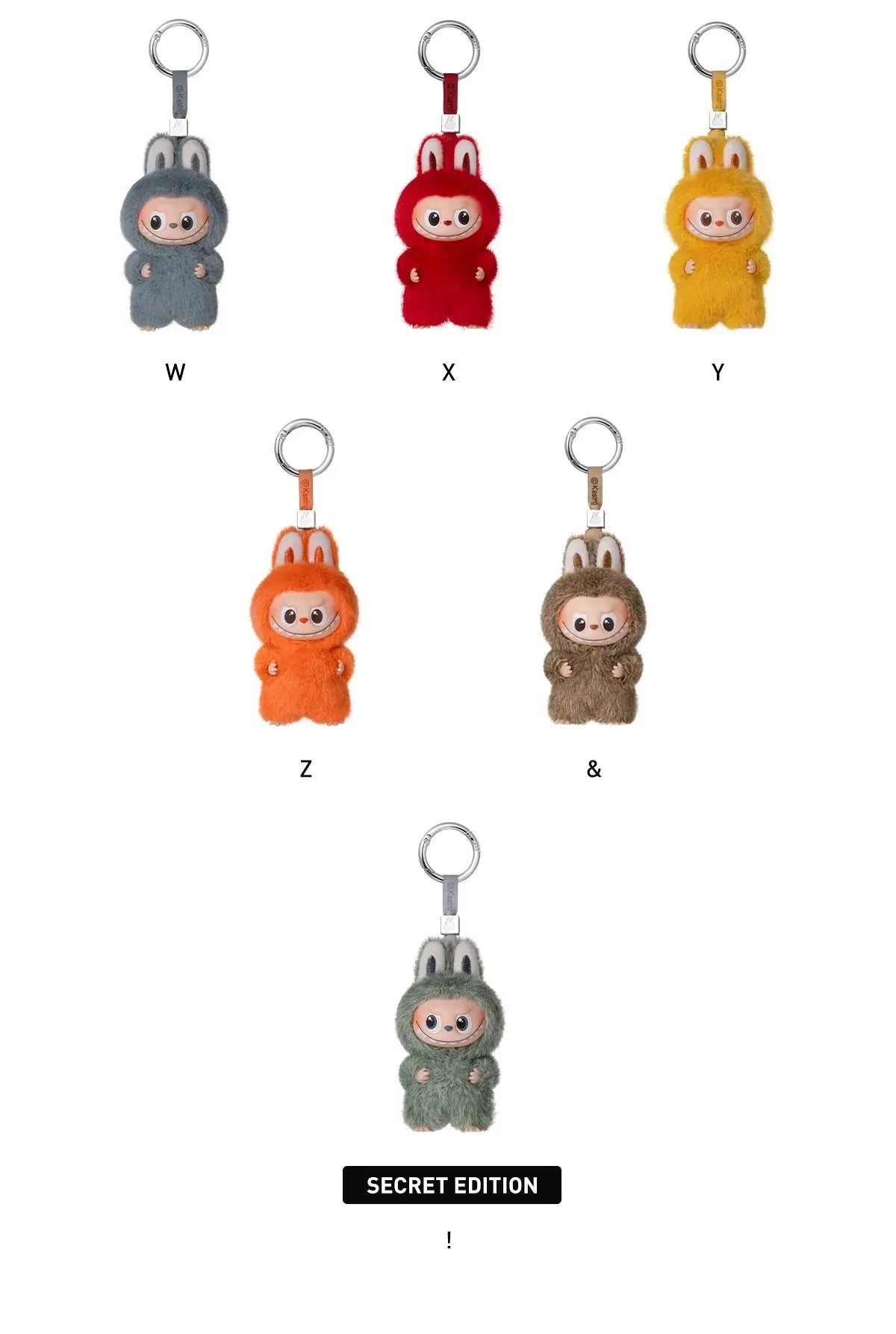 Labubu The Monsters PIN FOR LOVE Series Plush Pendant Blindbox