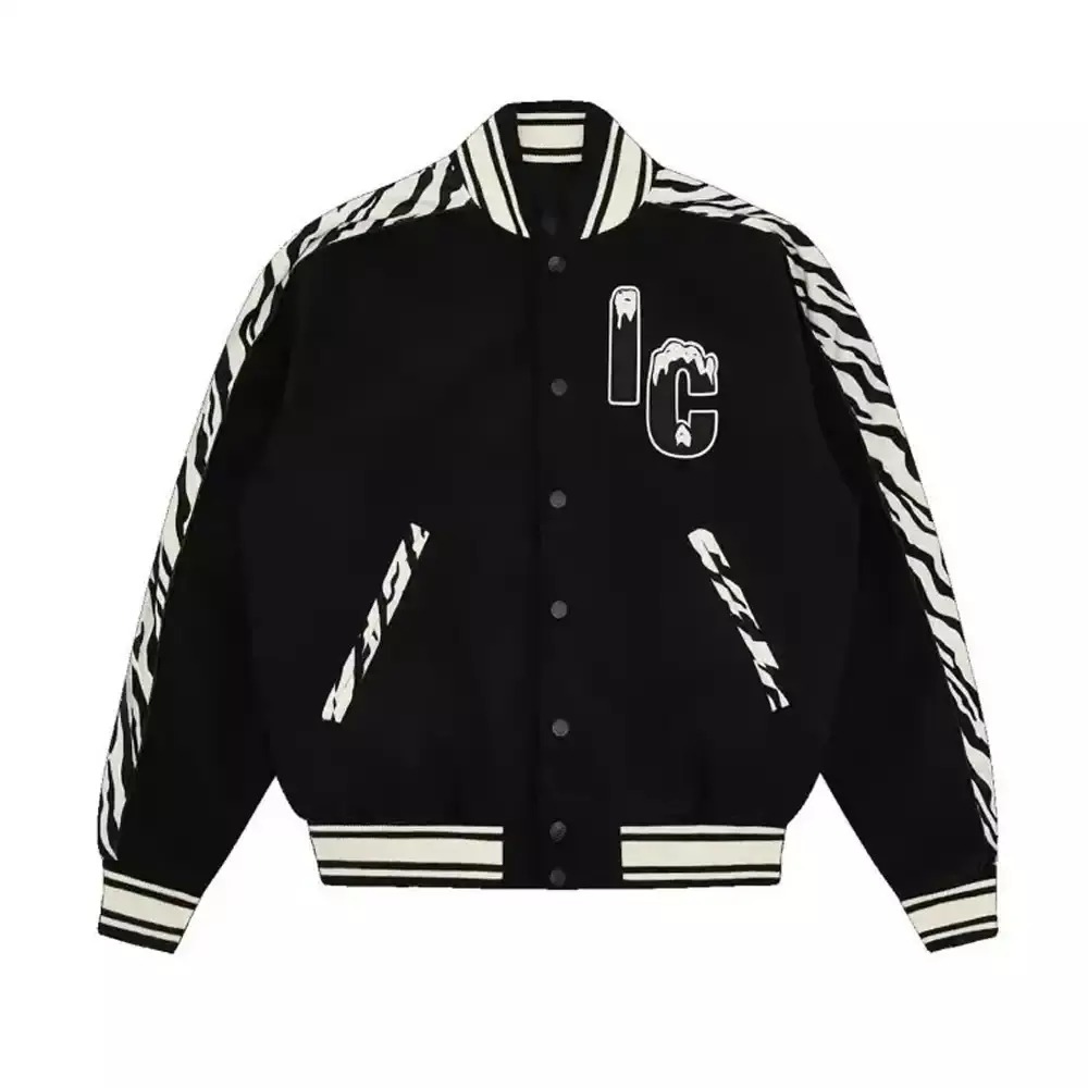 BBC Ice cream Varsity Black Jacket - Films Jackets