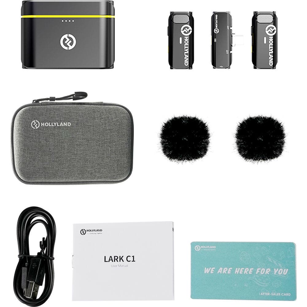 Hollyland LARK C1 DUO 2-Person Wireless Microphone System for