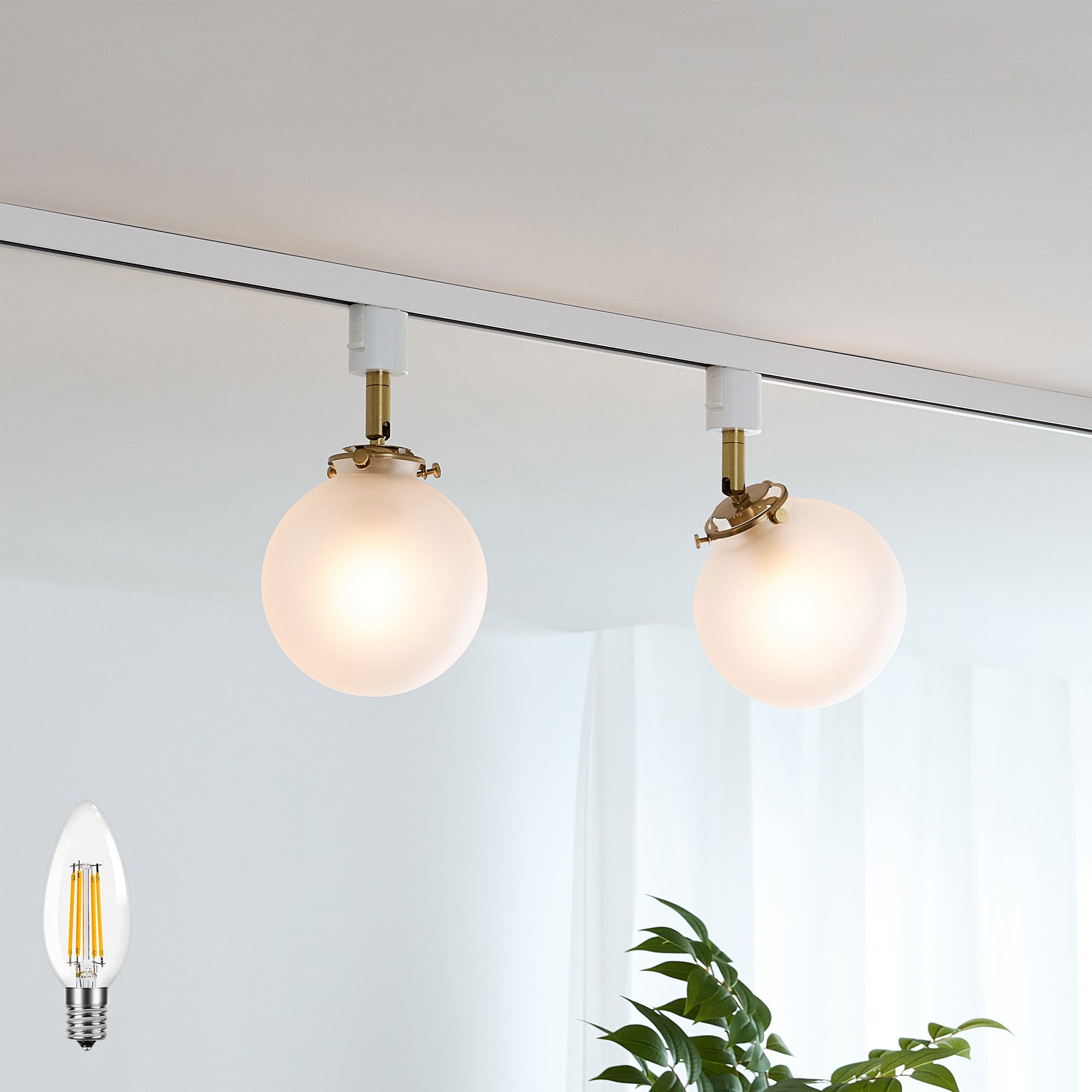 あす着] スポットライト LED対応 口金E17 ダクトレール ライト 照明