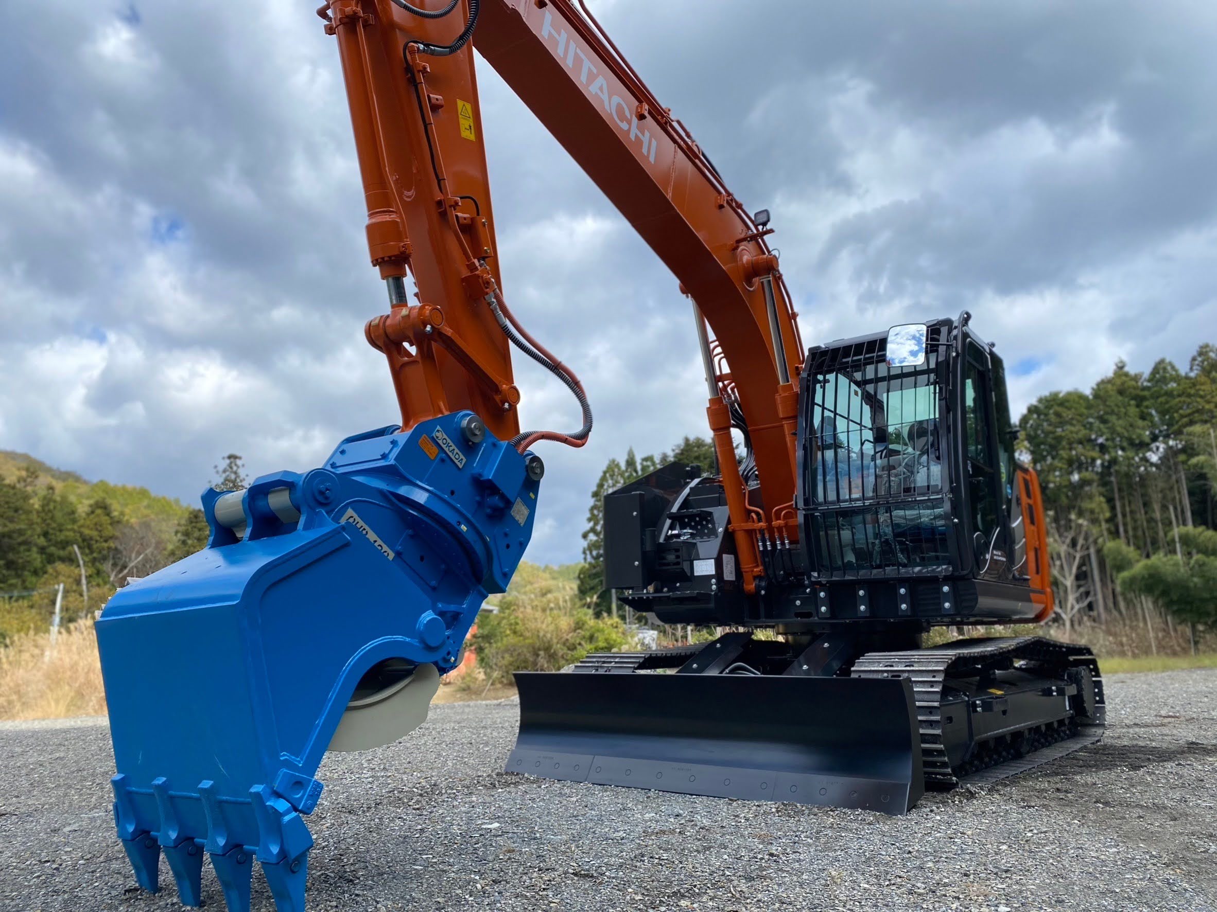 新車納入実績】ZX135US-6GP+OHB-120◇富士岡山運搬機・岡山・津山・新