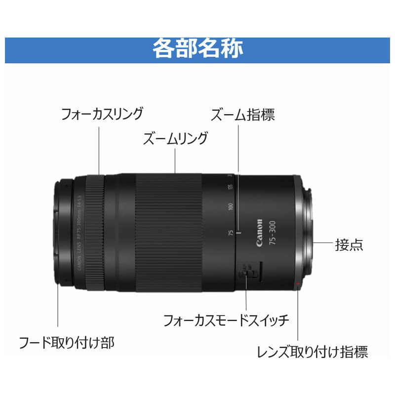 Canon RF75-300mm F4-5.6 新品｜フジヤカメラ