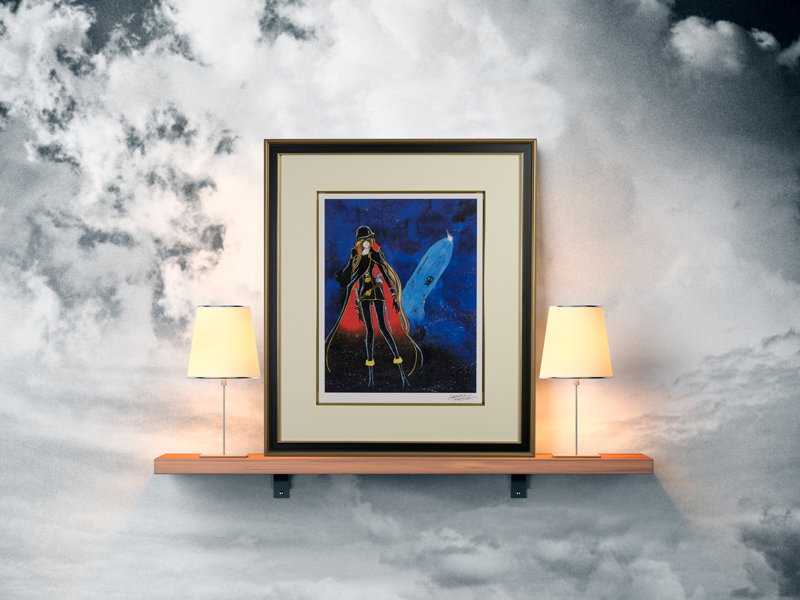 松本零士 直筆サイン入り版画「クイーン・エメラルダス」（松本零士