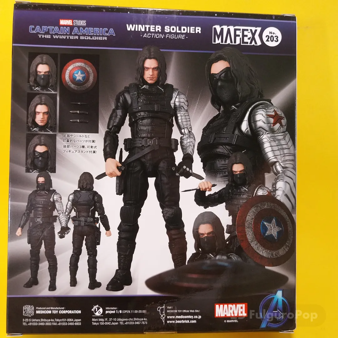 Marvel Studios Review Mafex #203 Winter Soldier - FulguroPop