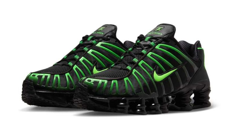 2025年 7/12 発売】NIKE SHOX TL “Black/Neon Green” (ナイキ