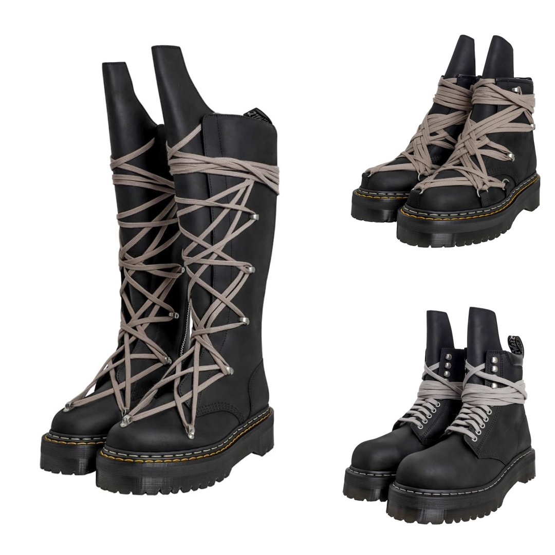 Dr. Martens x RICK OWENS 2025 FW コラボ “QUAD SOLE STEEL TOE BOOT