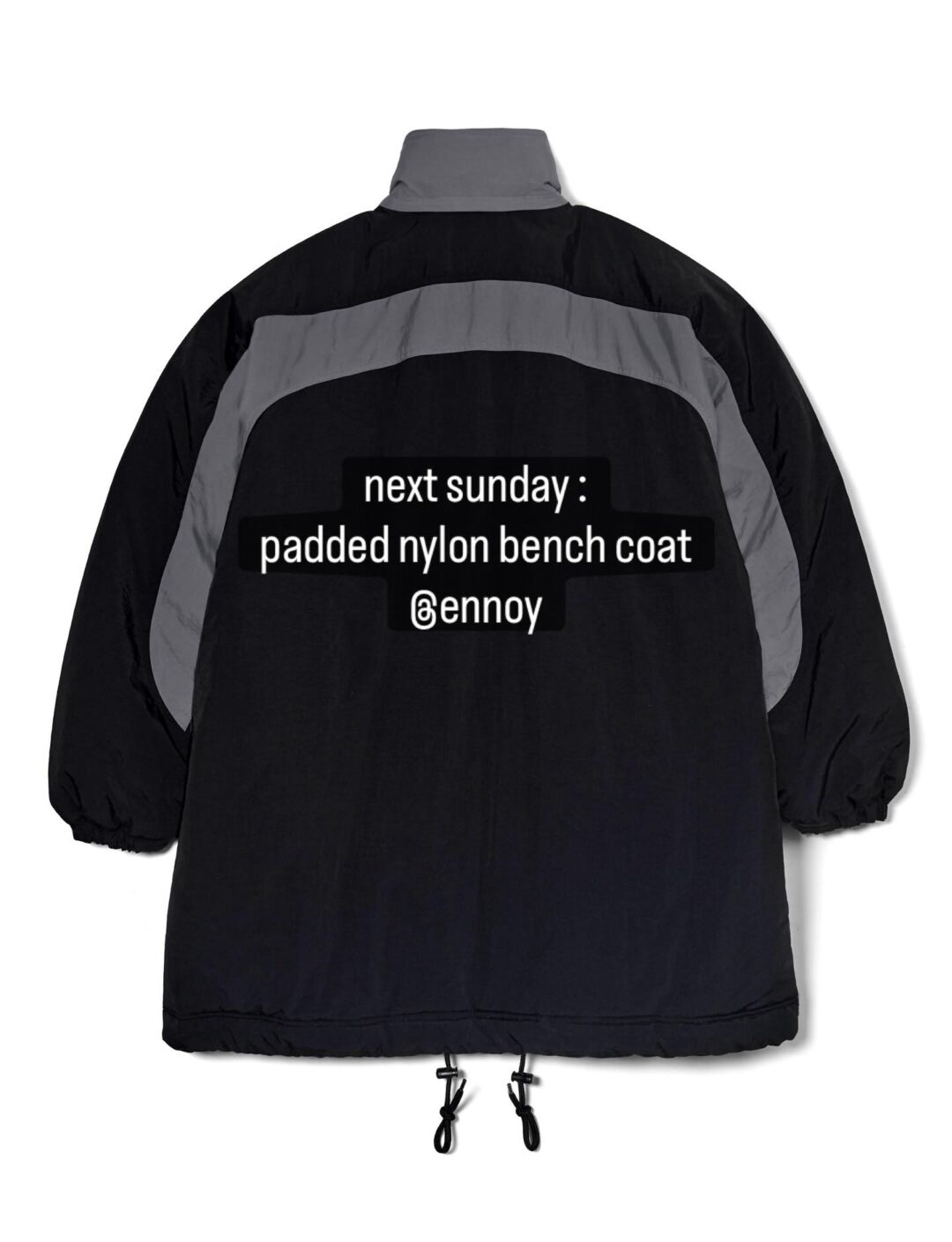 2025年 12/21 発売予定】ENNOY 2025 AW “PADDED NYLON BENCH COAT