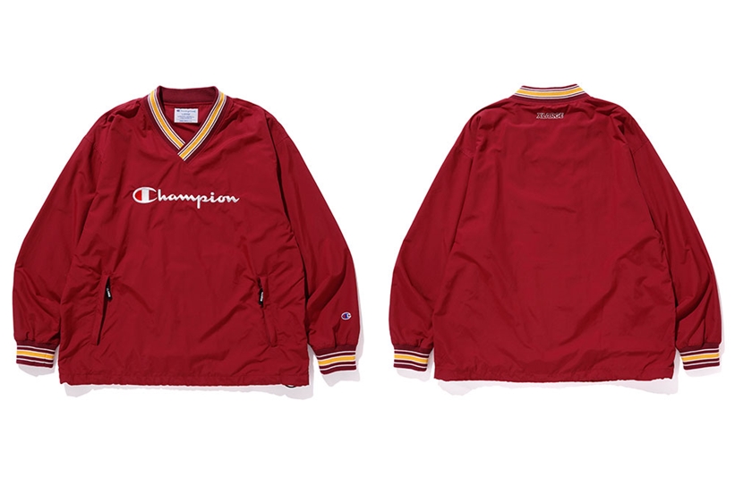 2/7発売！XLARGE × Champion別注ナイロン素材使用のプルオーバータイプ