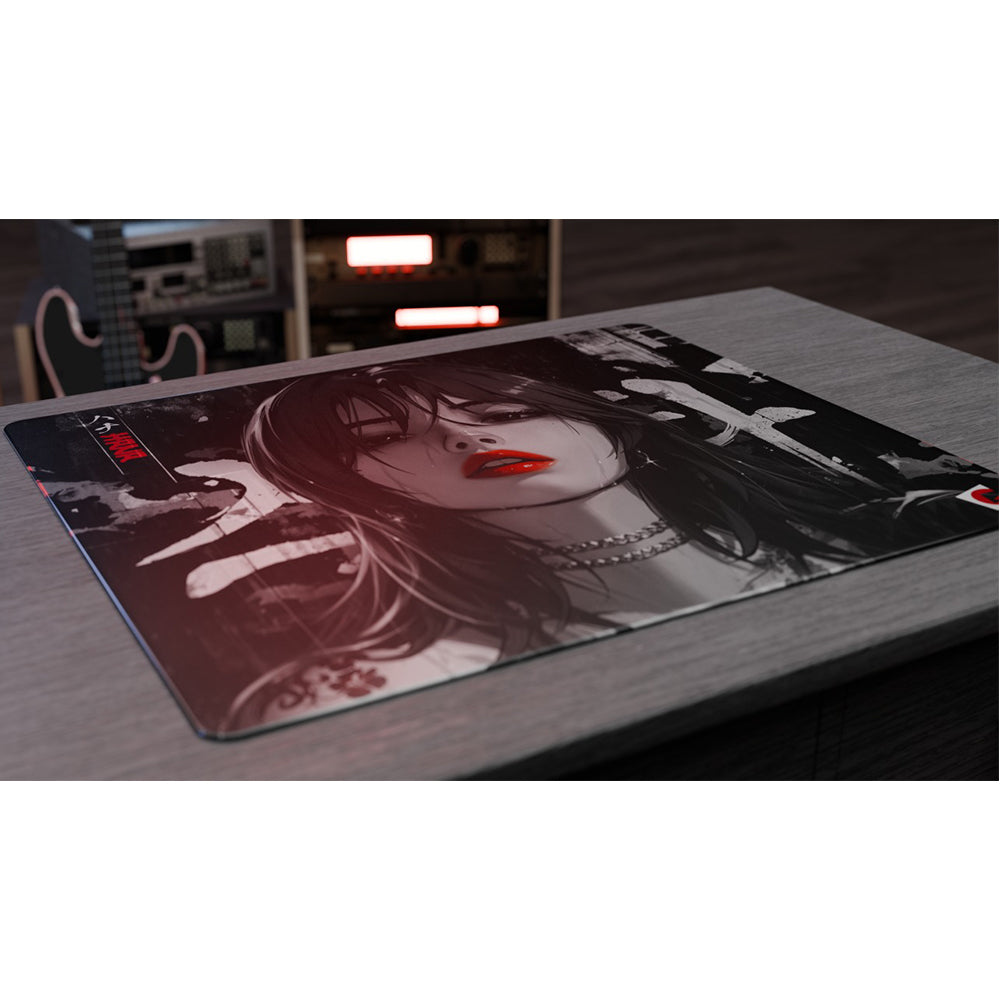 GLSSWRKS Hana Premium Glass Mouse Pad, Japan Edition, 560x480mm