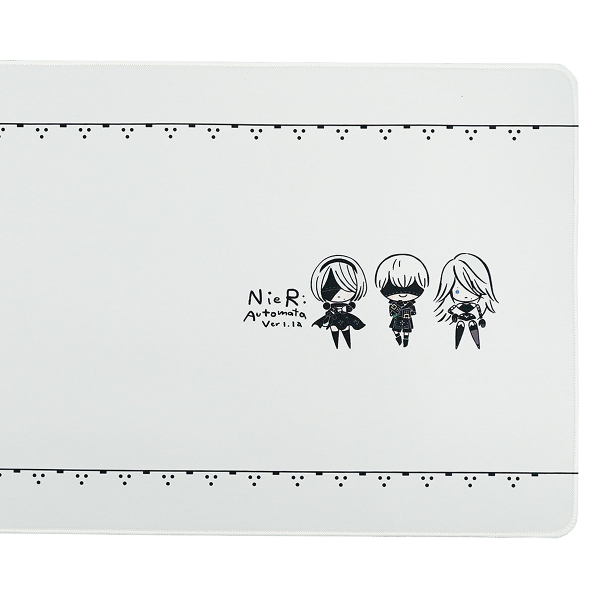 ふもコレ × ニーアオートマタ マウスパッド A 白｜ふもコレ(Fumo