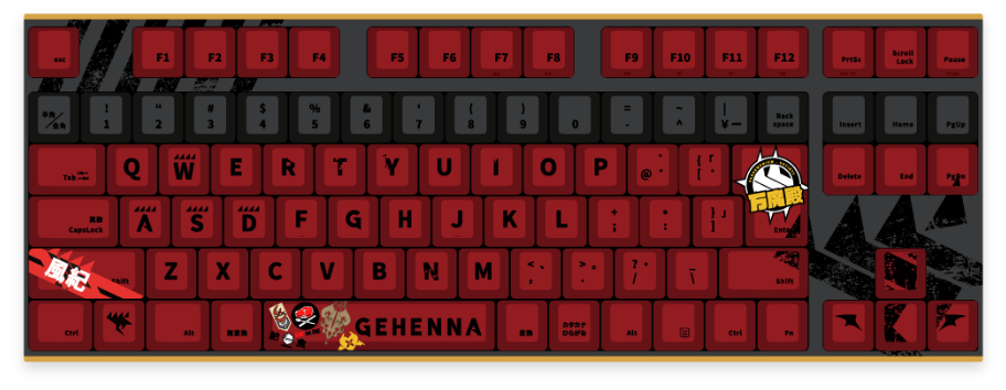 ふもコレ×ブルーアーカイブ キーボード豪華セット ゲヘナ学園 日本語