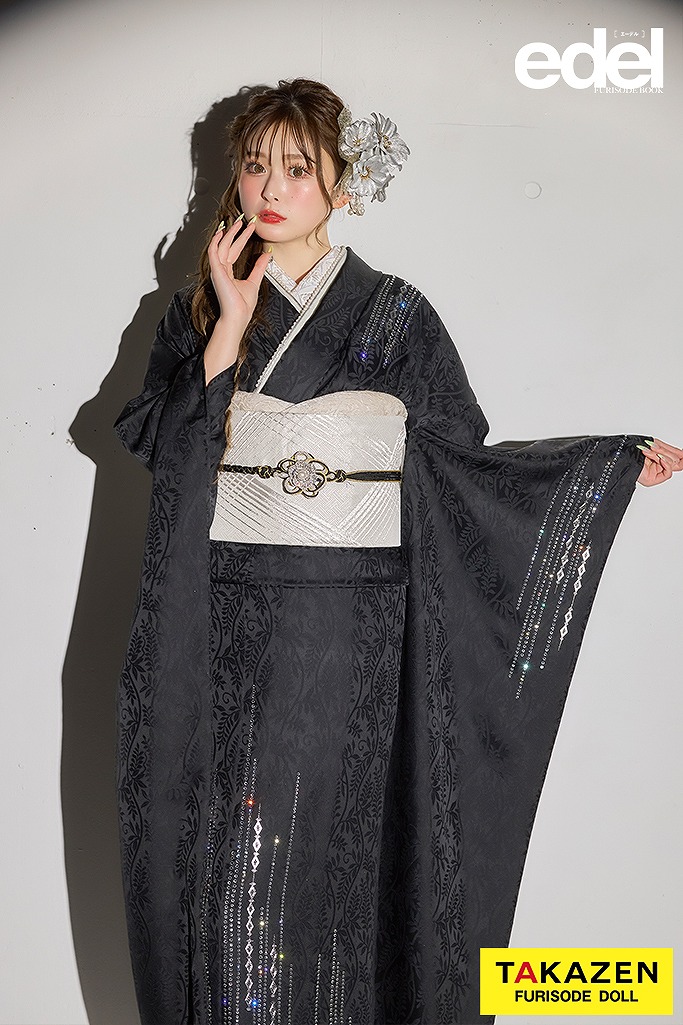 シンプルモード 黒 シンプル/無地 ラインストーン付き 目立つ