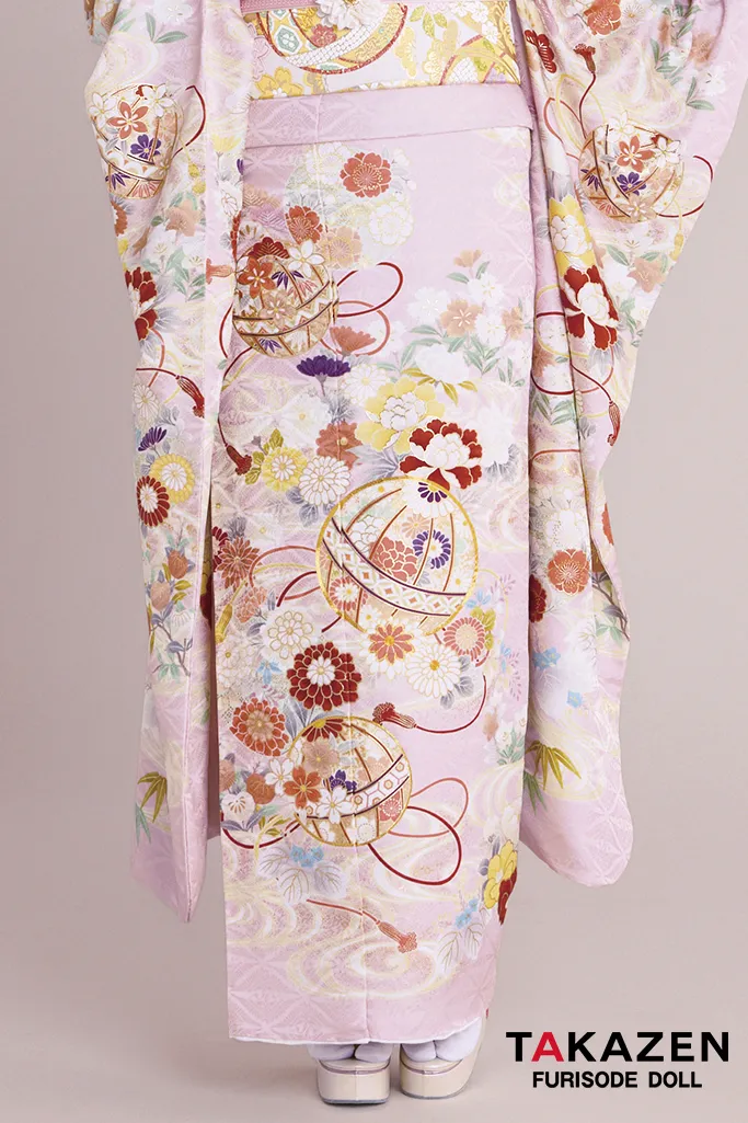 最新作正統派古典 ピンク 鞠柄/和柄 かわいい はんなり 上品 きれいめ