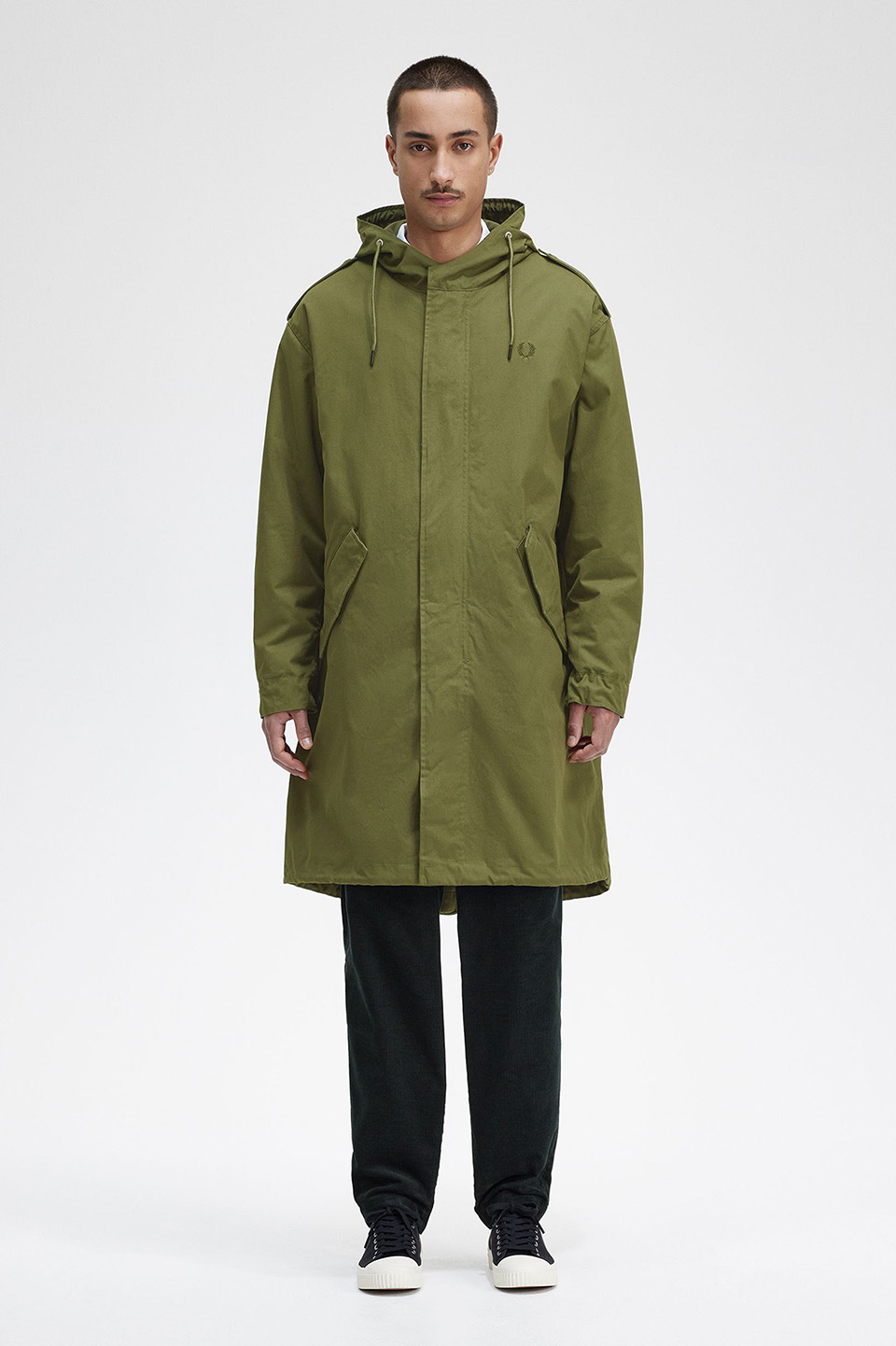 Fur Lined Fishtail Parka(L Q50：PARKA GREEN): | FRED PERRY JAPAN