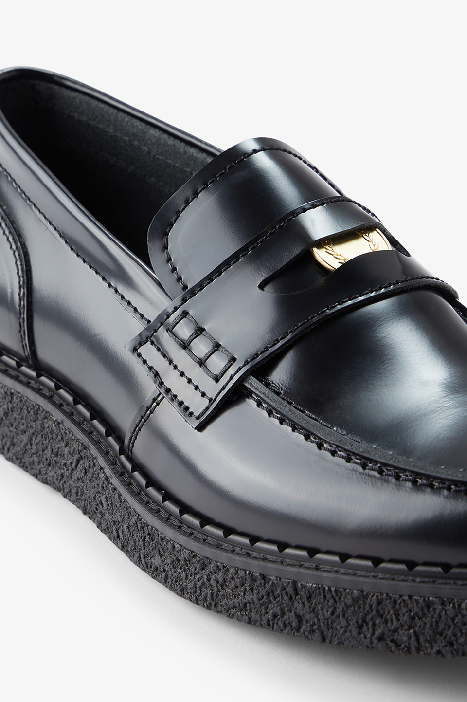 George Cox X Fred Perry Penny Loafer Leather(230 102：BLACK
