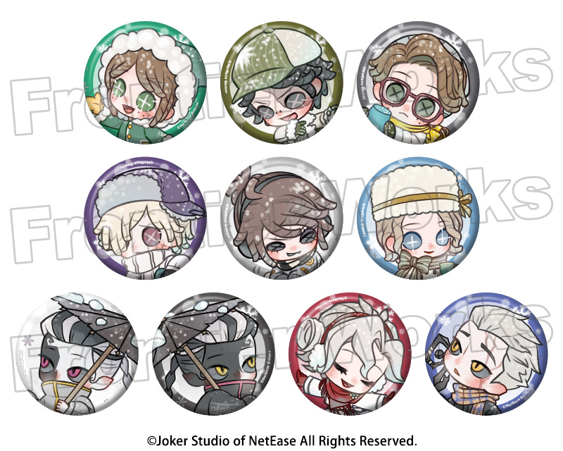 Identity V 雪まつり2025トレーディングミニ缶バッジ - フロンティア