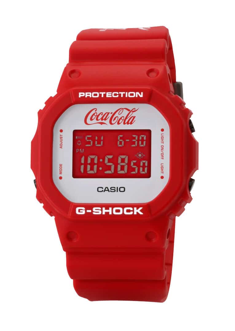 Coca-Cola and G-Shock collaborative watches (DW5600CC23-4