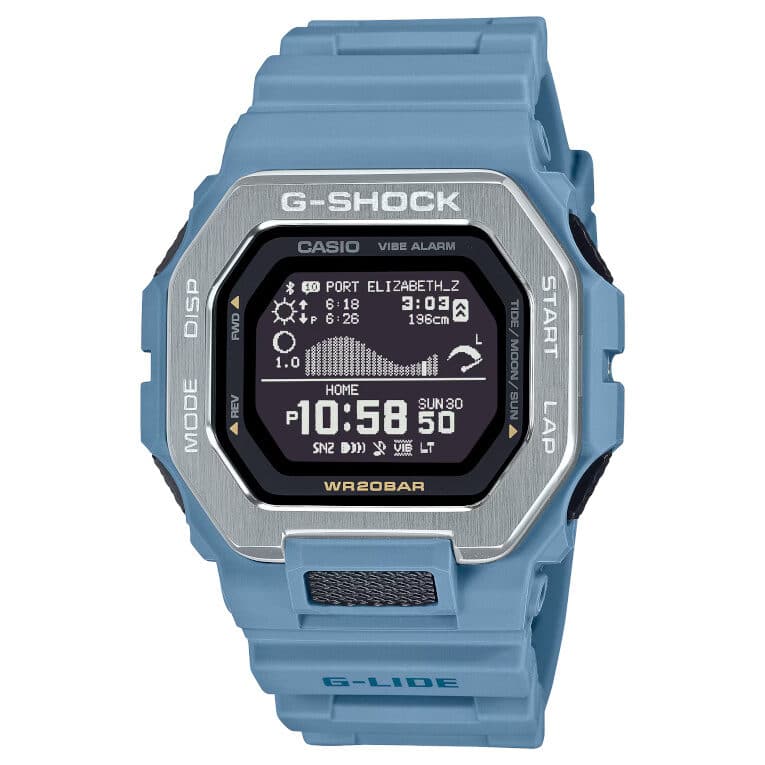 G-Shock G-LIDE surfing watches with natural colors for summer (GBX