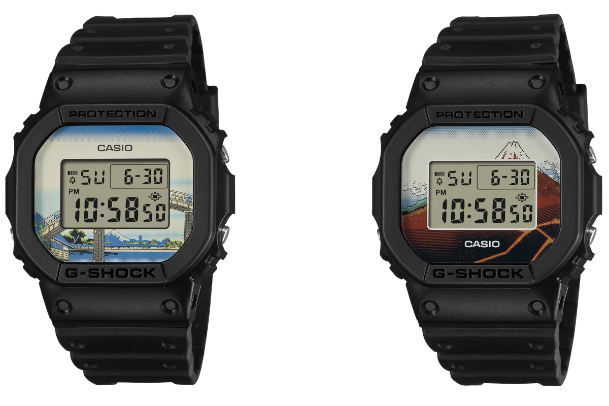 G-Shock releases two more Japan-made DW-5600 watches with Hokusai