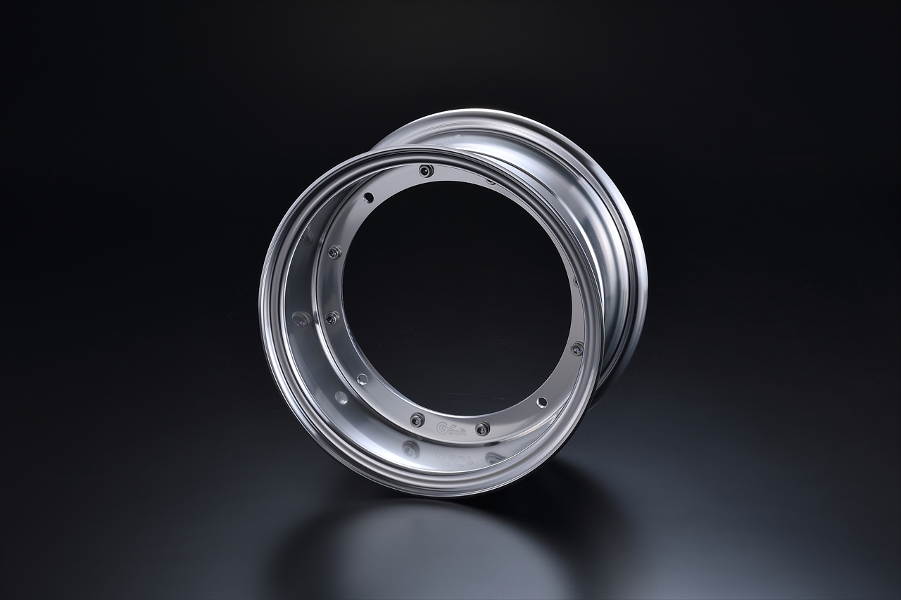 10インチワイドホイール 5.5J モンキー/ダックスハブ用 1輪分 シルバー