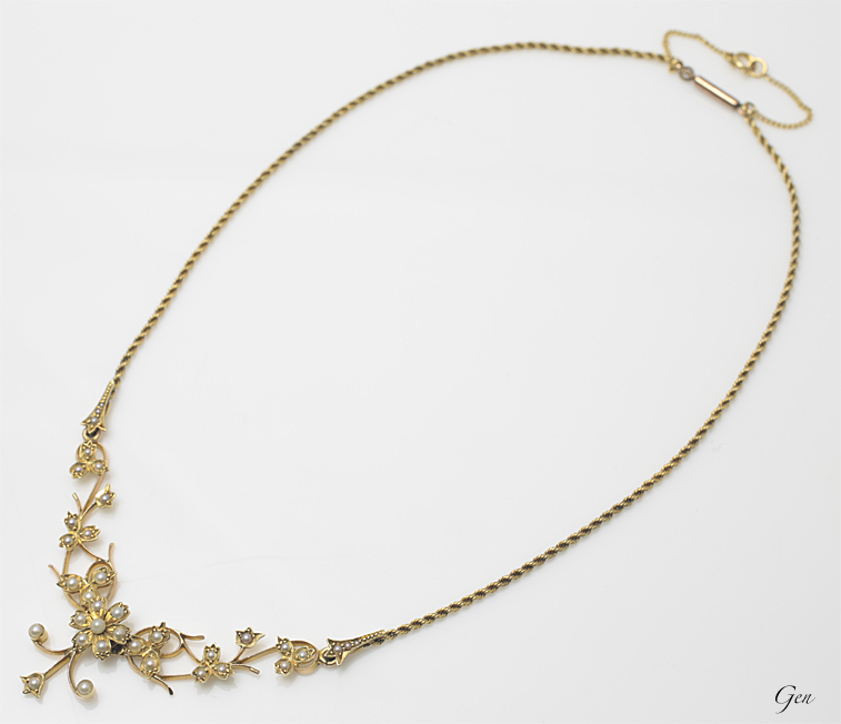 シードパール ネックレス アンティークジュエリー