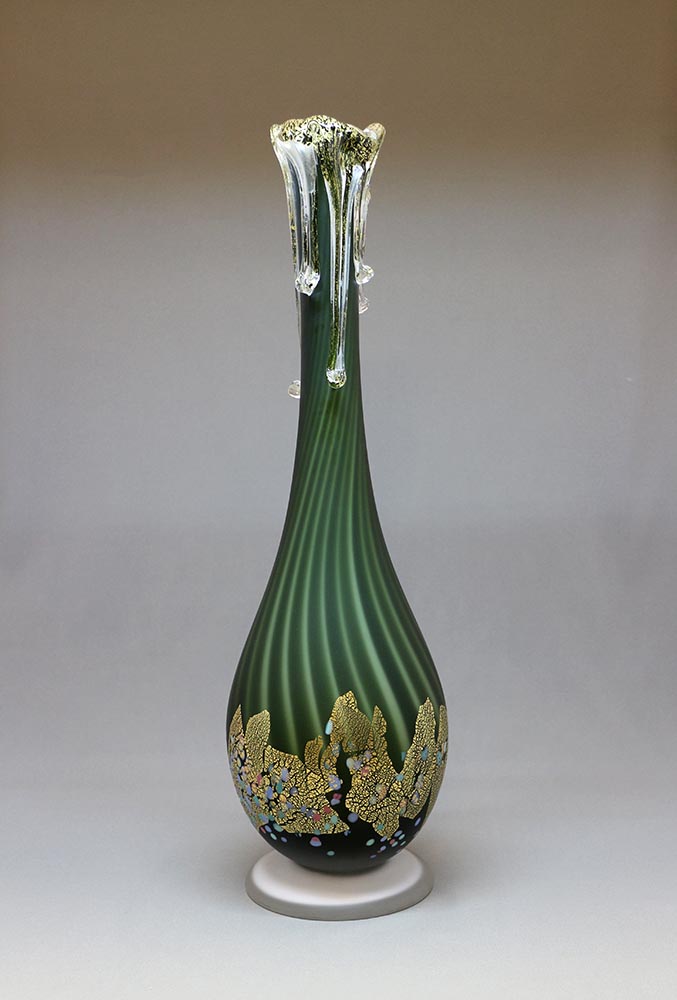 茶道具 石井康治作 手吹き硝子 茶盌 茶道具 石井康治作 手吹き硝子 茶