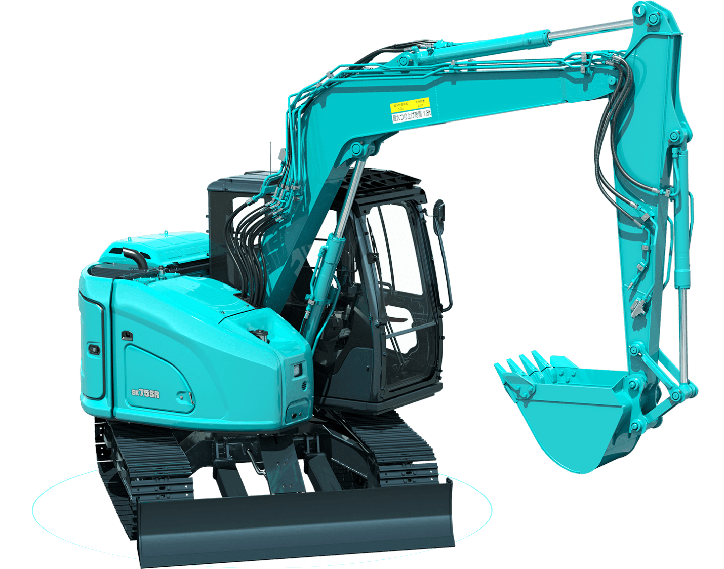 7t］標準機 SK75SR-7｜Performance×Design｜コベルコ建機 日本サイト