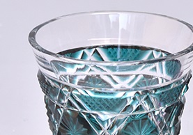 地釉象嵌縄文茶碗 島岡達三(作) 共箱 人間国宝 | 古美術ささき