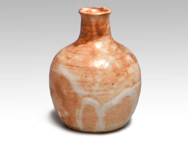 赤志野 丸形徳利 北大路魯山人（作）二代 黒田陶々庵識箱 | 古美術ささき