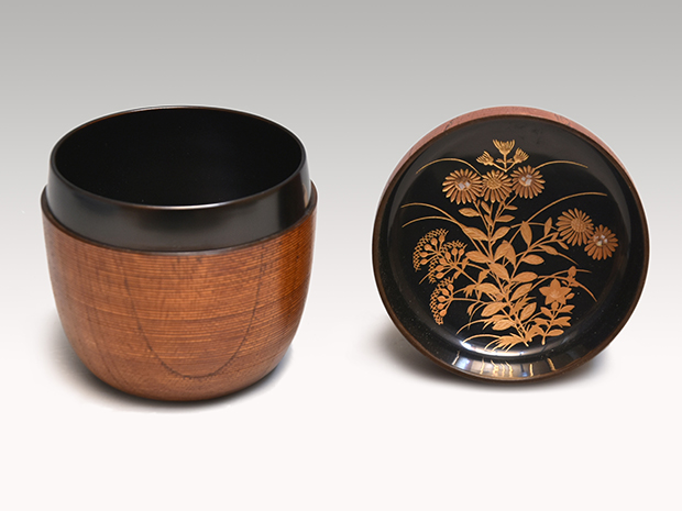 辻石斉 雲鶴若松 大棗 共箱 共布 PRODUCT | 塗師 辻石斎 辻石斉 雲鶴