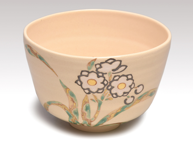 仁清写 水仙茶碗 永楽善五郎(即全)作 共箱 表千家 即中斎箱書 | 古美術