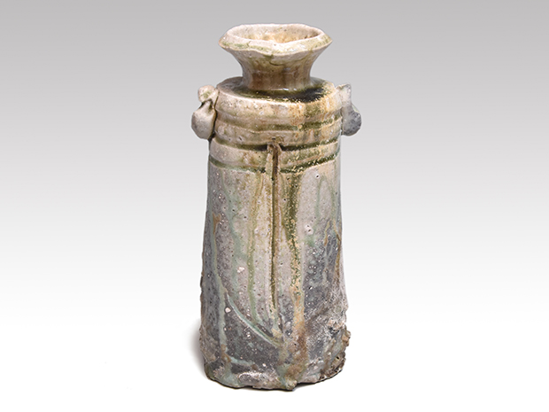 伊賀双耳花入 古谷道生（作）共箱 | 古美術ささき