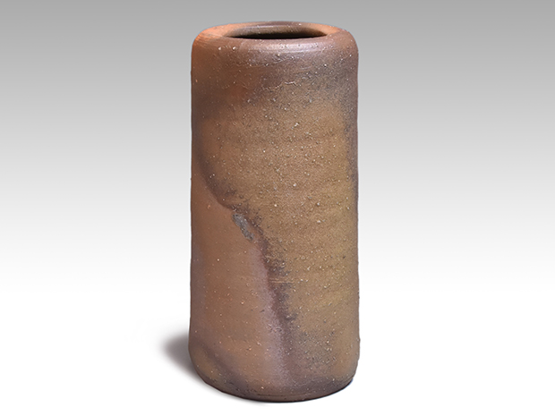 備前花入 山本陶秀（作) 共箱 人間国宝 | 古美術ささき