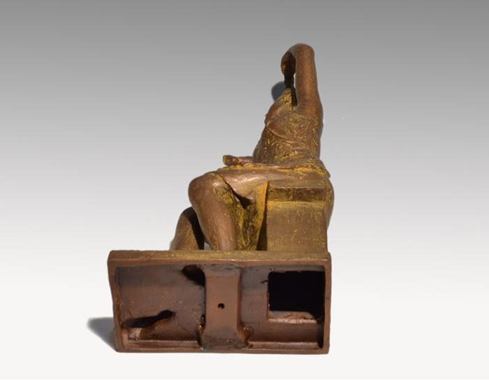 矢野秀徳「母と子」大型ブロンズ作品 共箱 高53cm | 古美術ささき