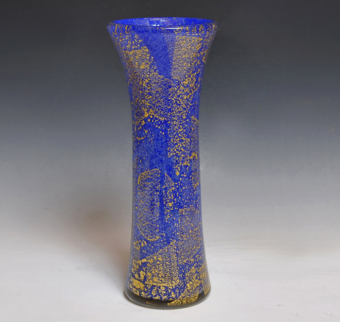 岩田藤七(作) 瑠璃耀の瓶 高:39cm | 古美術ささき