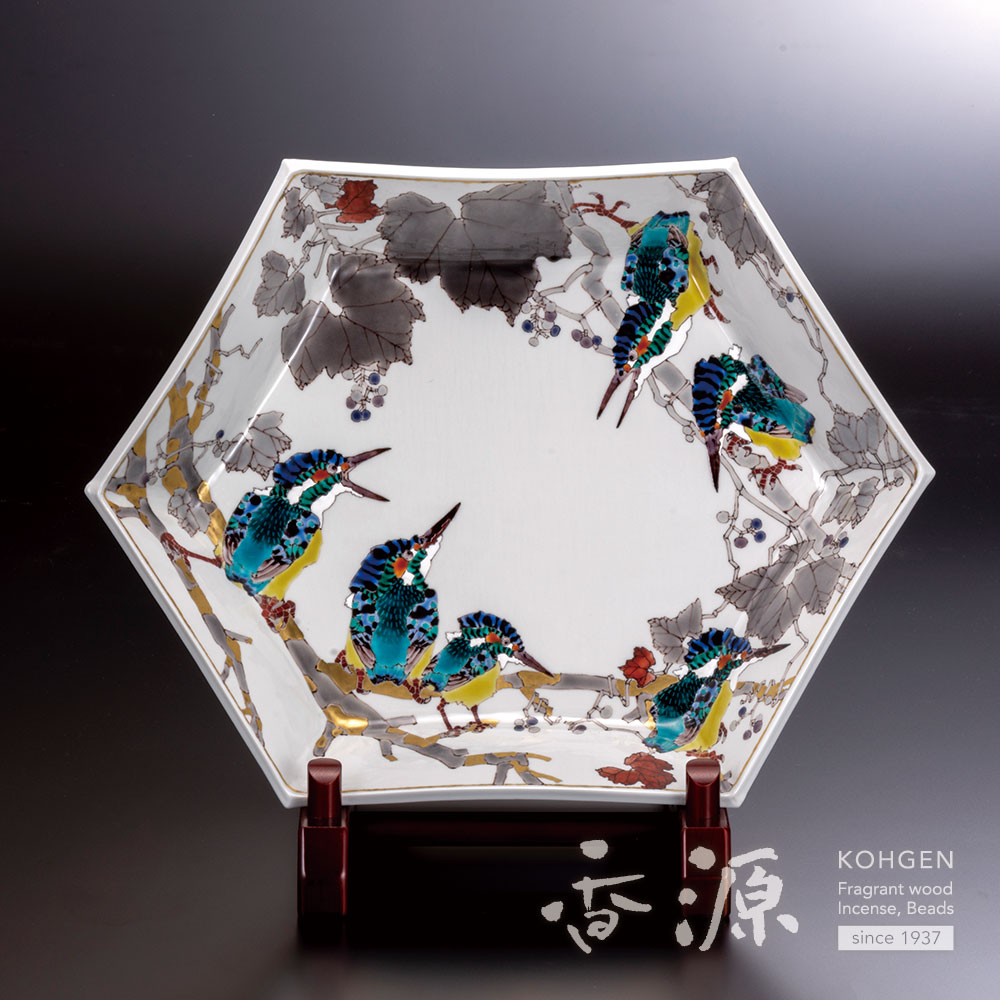 九谷焼 16号飾皿 川蝉集う 武腰潤の通販 - お香専門店香源