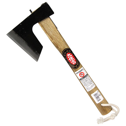 九佐吉 手斧（全鋼） 340樫柄付 105mm: ガーデニング・農業