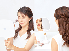 LEDミラー KBE-3250/W｜拡大鏡／ミラー｜フェイスケア｜ビューティ