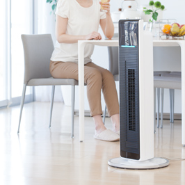 ホット&クール プレミアムタワーファン KHF-1290/W｜ホット＆クール