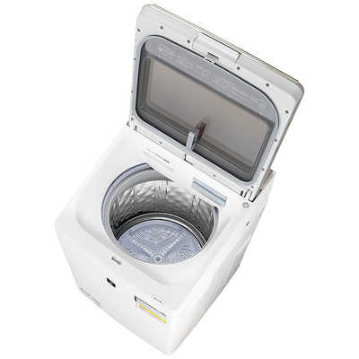 シャープ SHARP 縦型乾燥洗濯機 ベージュ 洗濯8.0kg 乾燥4.5kg ヒータ